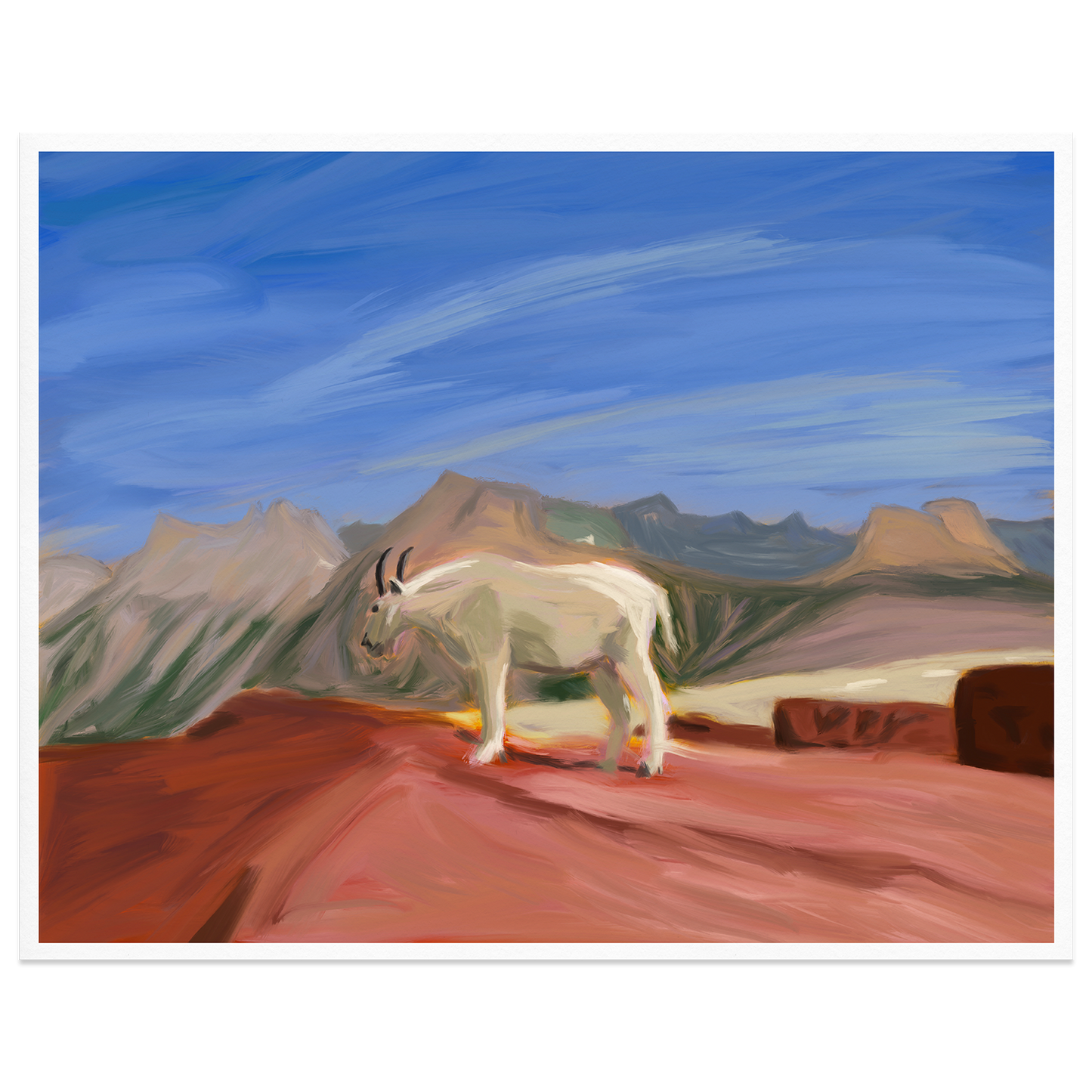 Lone Goat Giclée Print