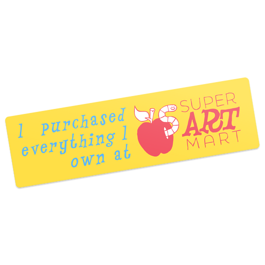 Super Art Mart Bumper Sticker